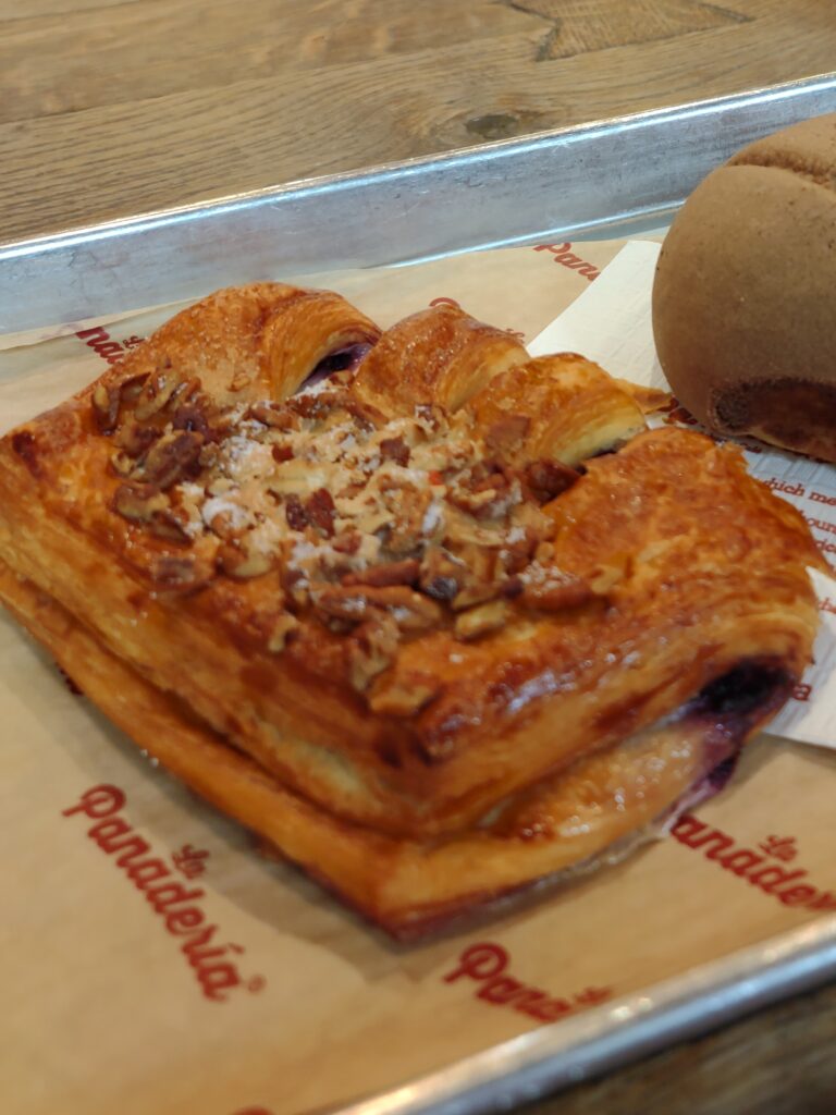 cafe San Antonio, TX, La Panaderia, bear claw pastry