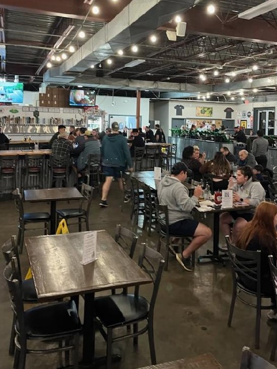 Burgers Winchester, VA, Dining Area at 50/50 Taphouse