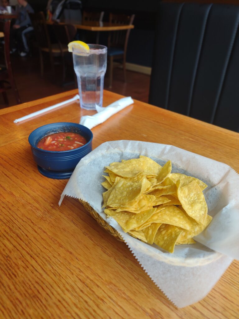 Mexican Food Winchester, VA, El Centro, tortilla chips and salsa