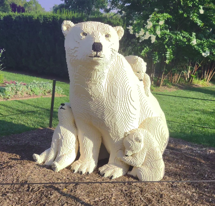 MSV - Lego Polar Bear, Museum of the Shenandoah Valley, museum Winchester, VA