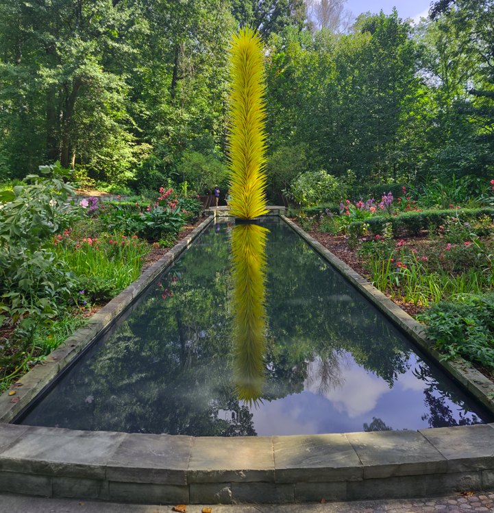 Atlanta Botanical Garden - Chihuly Glass Sculpture pond