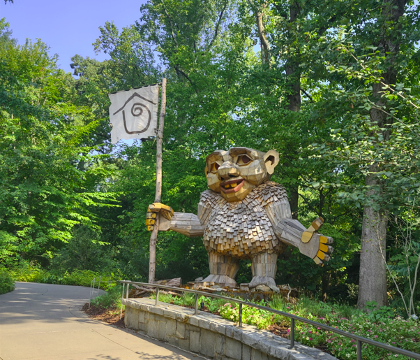 Atlanta Botanical Garden - Thomas Dambo Troll