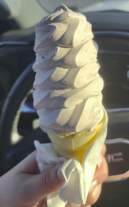 Blackberry Cobbler Ice Cream Cone - Mattie's Frozen Custard