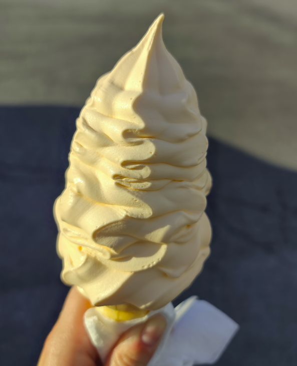 Orange Creamsicle Ice Cream Cone - Mattie's Frozen Custard Winchester VA