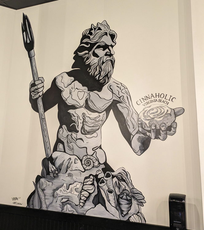 Cinnaholic - Virginia Beach - Loaded Cinnamon rolls mural