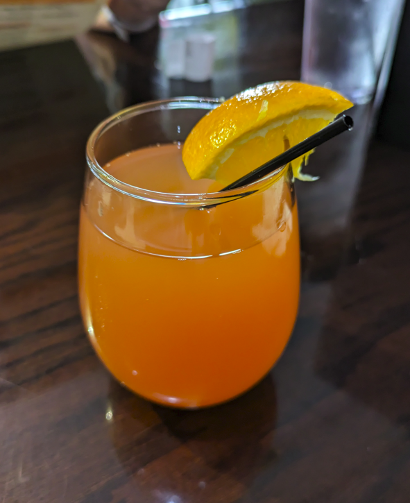 hair of the dog - peach mimosa