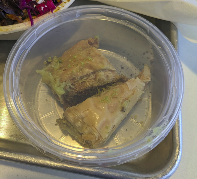 Hummus Mediterranean Grill - baklava