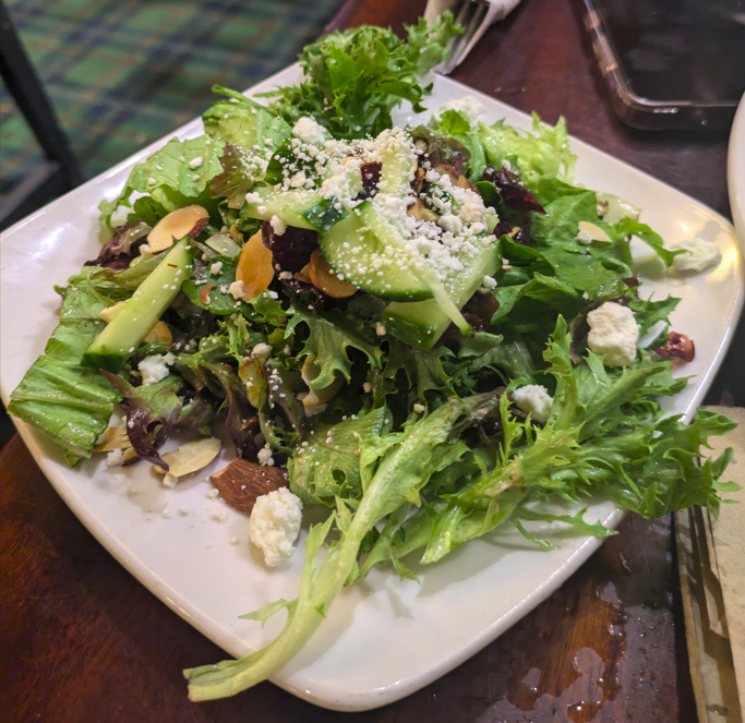 Elephant and Castle Pub - DC - side salad