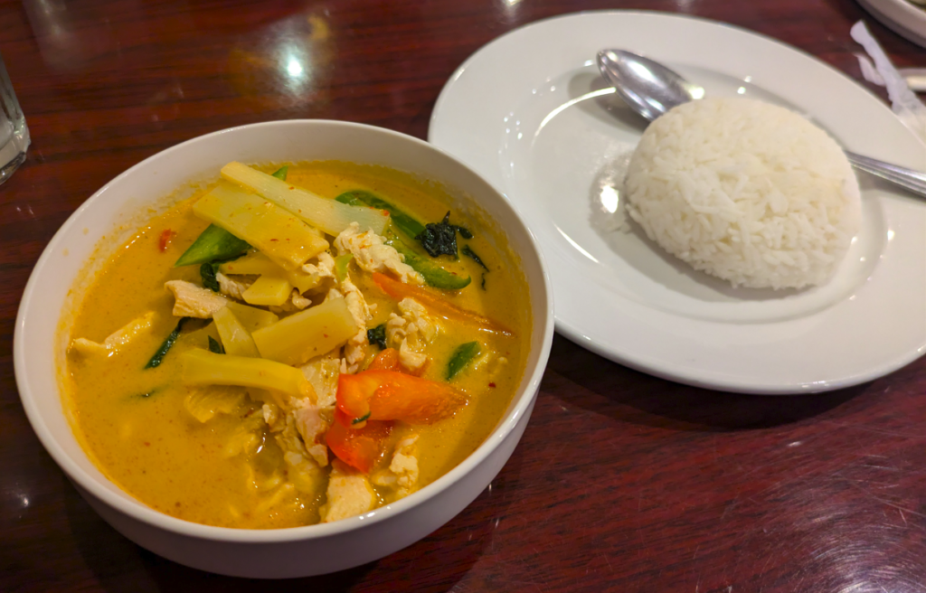 thai cuisine and noodle house - red curry