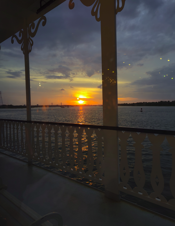 savannah riverboat cruise - sunset